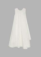 Dress / JNBY Round Neck Sleeveless A-shaped Dress(100% cotton)