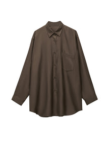 Shirt / JNBY Loose Fit  Long-sleeved Shirt (73% mulberry silk)