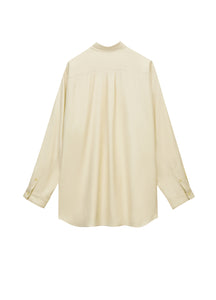 Shirt / JNBY Loose Fit  Long-sleeved Shirt (73% mulberry silk)