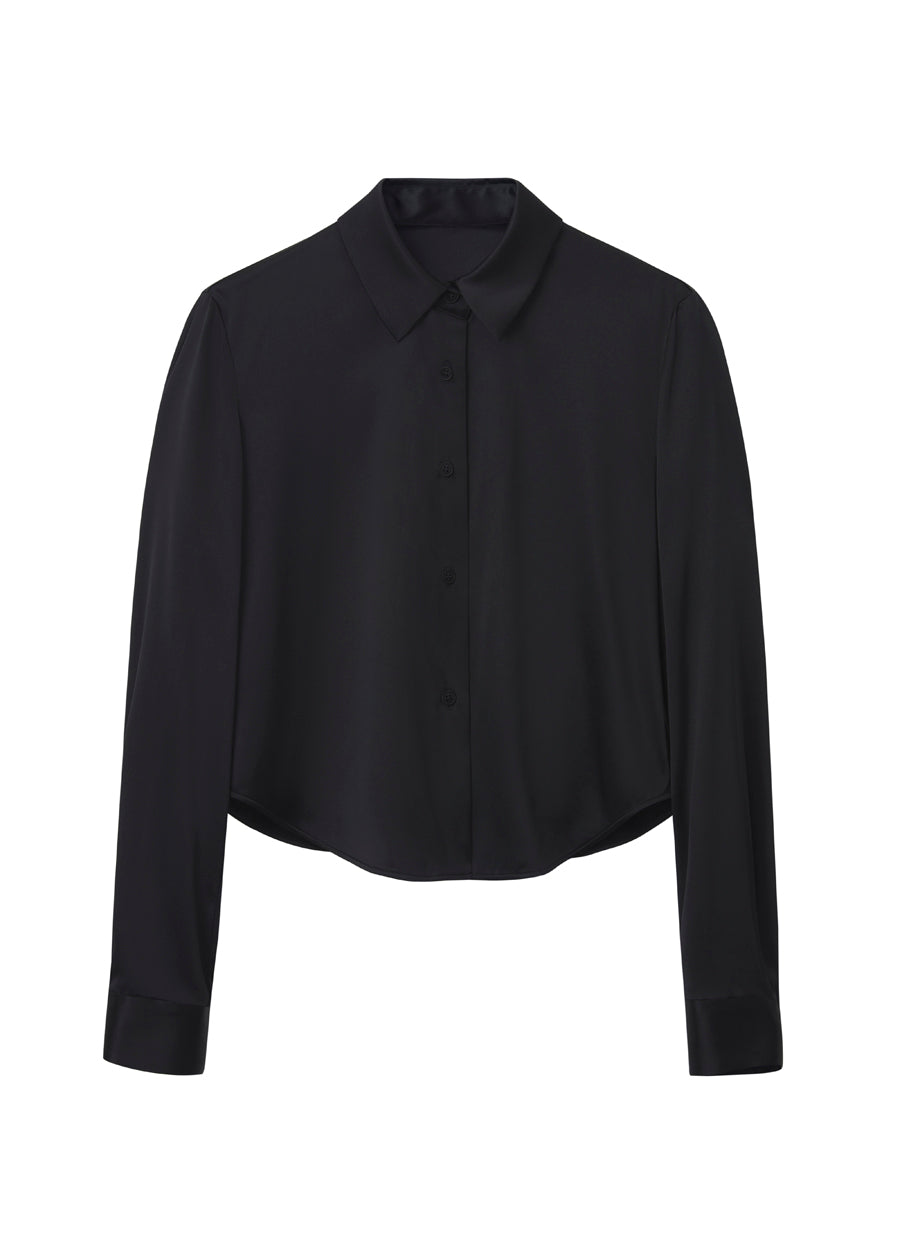 Shirt / JNBY Silk Soft Casual Long-sleeved Shirt(92% mulberry silk)