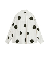 Shirt / JNBY Polka Dot Loose Fit  H-shape Shirt(100% cotton)