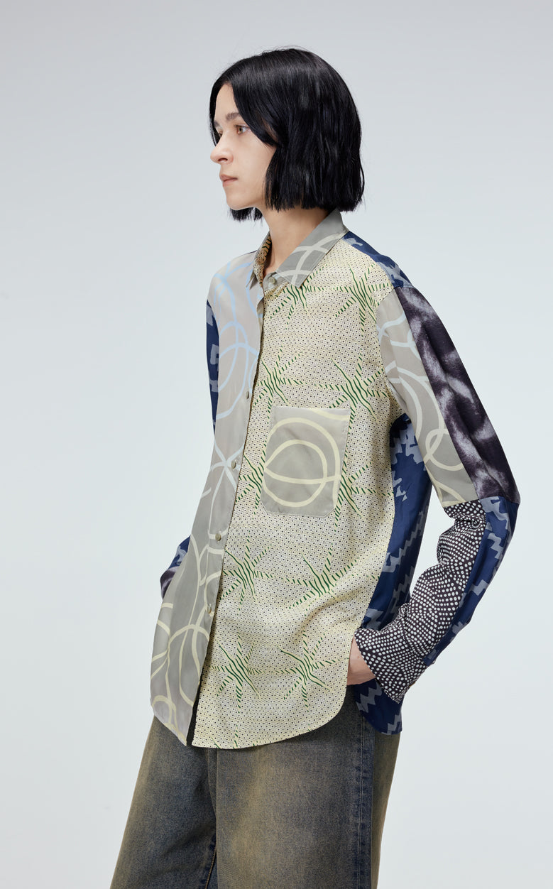 Shirt / JNBY Silk Gradient Print Long-sleeved  Shirt