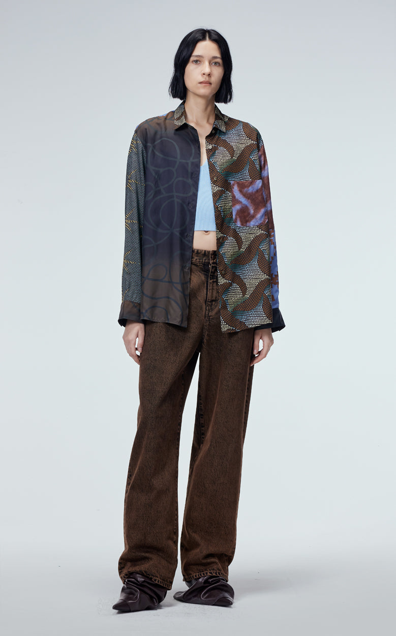 Shirt / JNBY Silk Gradient Print Long-sleeved  Shirt