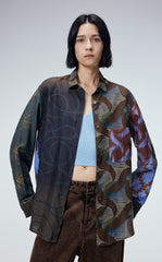 Shirt / JNBY Silk Gradient Print Long-sleeved  Shirt