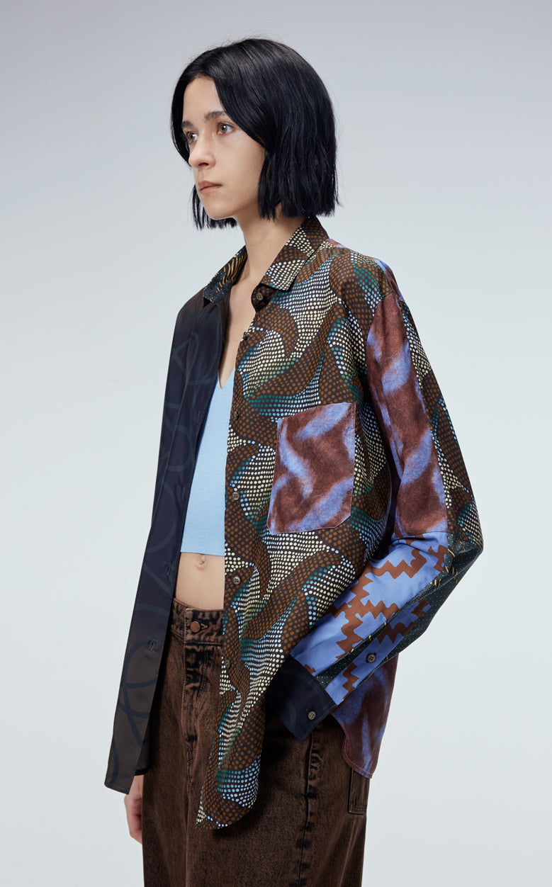 Shirt / JNBY Silk Gradient Print Long-sleeved  Shirt