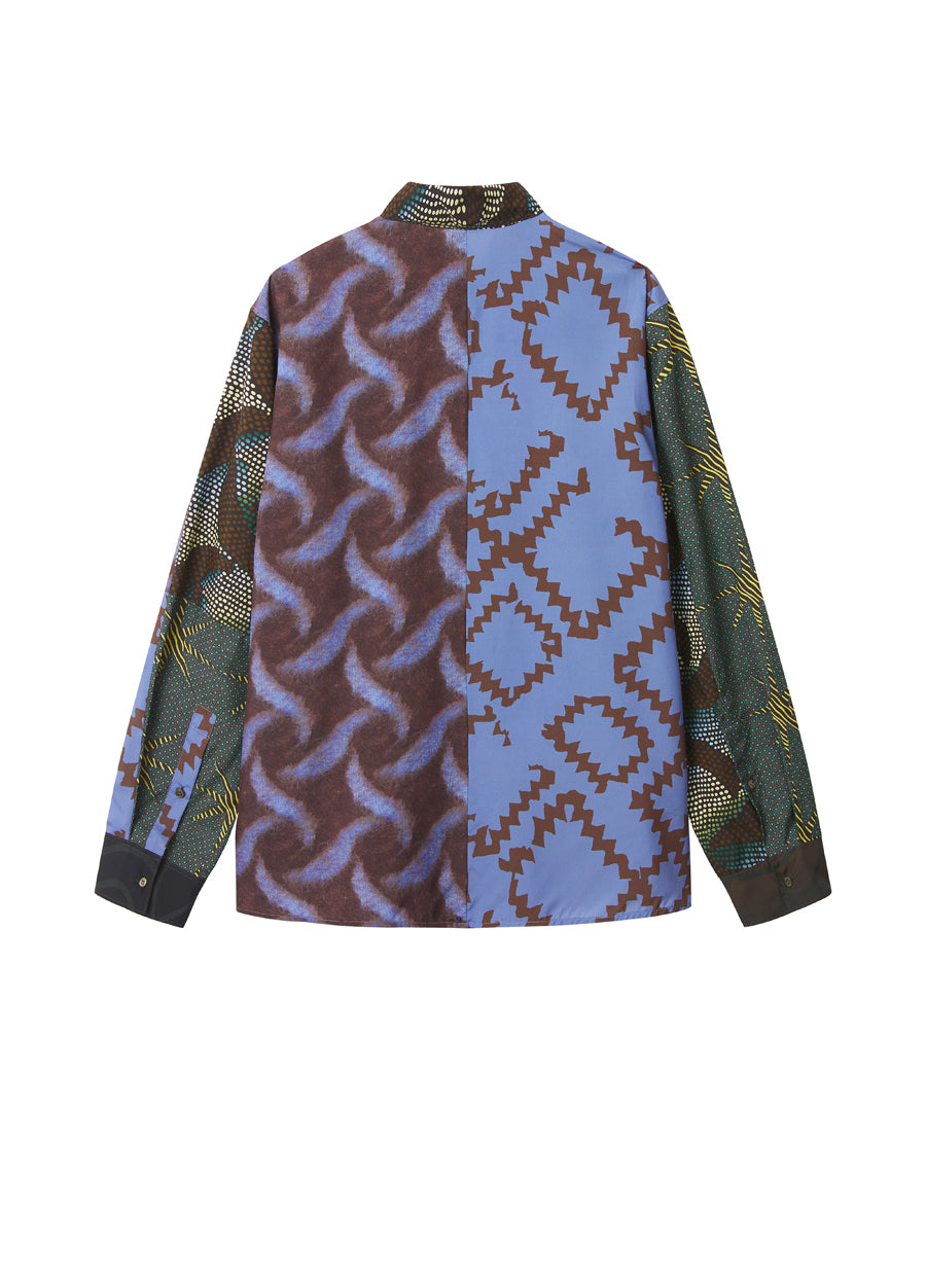 Shirt / JNBY Silk Gradient Print Long-sleeved  Shirt