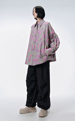 Shirt / JNBY Windblown Rabbit  Cotton Oversize Print Shirt(100% cotton)