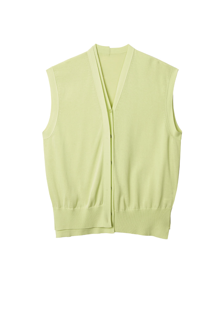 Vest / JNBY Long-staple Cotton V-neck Vest   (100% cotton)