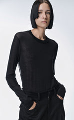 Sweater / JNBY All-match Round Neck Long-sleeved Sweater(100% cotton)