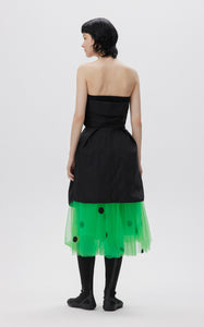 Skirt / JNBY Girly Embroidery Printed Mesh Polka Dot A-shape Skirt