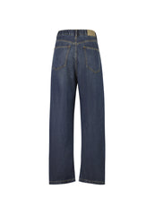 Pants / JNBY Twill Tencel Washed Elastic Waist Denim Trousers
