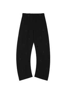 Pants / JNBY Wide-leg Polka-dot Loose Fit Casual Pants(100% cotton)