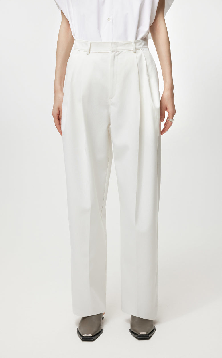 Pants / JNBY  All-match Classic High-waist Straight-leg Loose Fit Pants