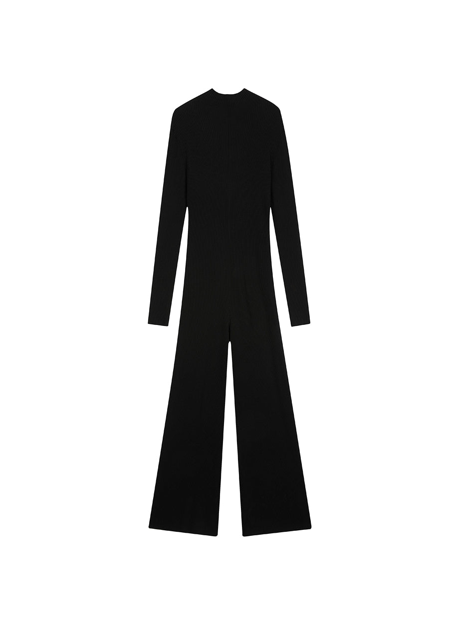 Jumpsuit / JNBY Fashionable Slim Fit Stand Collar Long-sleeved Jumpsuit