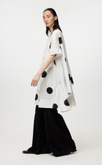 Dress / JNBY Polka Dot Short Sleeve Round Neck Dress(100% cotton)