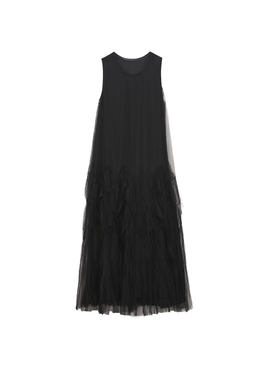 Dress / JNBY Two-piece Crew-neck Sleeveless A-line Straight Dress