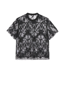 T-shirt / JNBY Round Neck Lace T-shirt