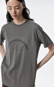 T-shirt / JNBY Round Neck Cotton T-shirt