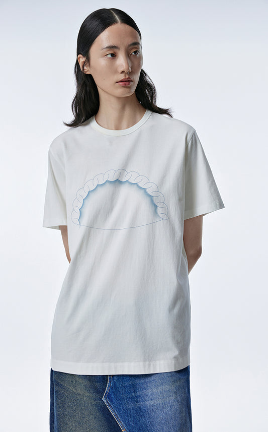 T-shirt / JNBY Round Neck Cotton T-shirt