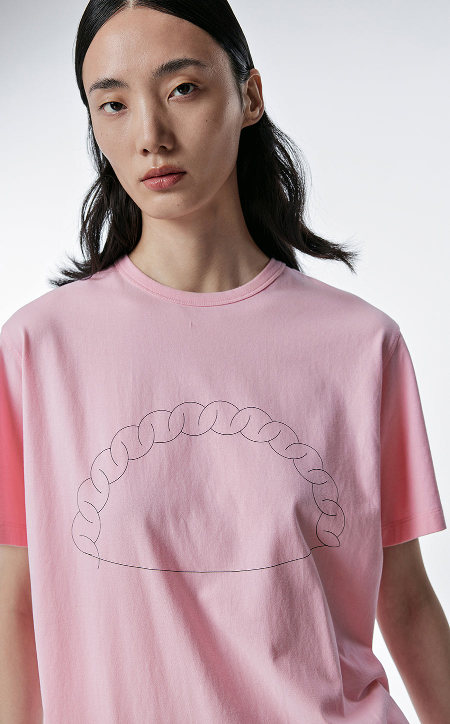 T-shirt / JNBY Round Neck Cotton T-shirt