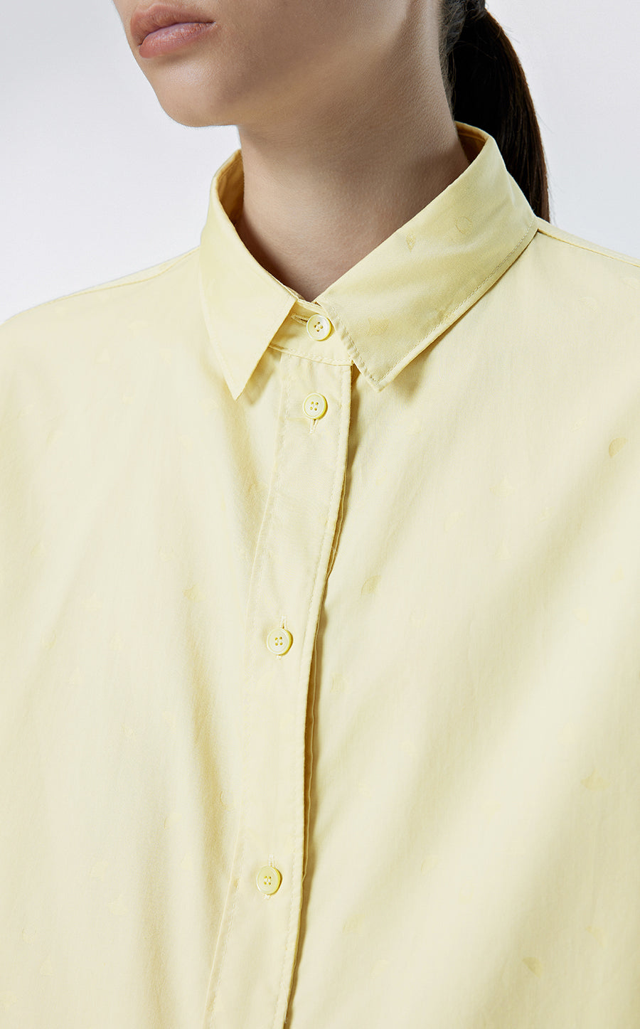 Shirt / JNBY Cotton Long-sleeved Solid Shirt(100% cotton)