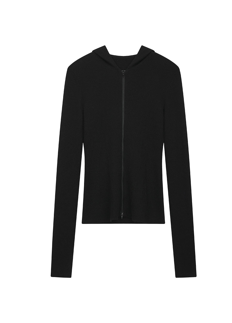 Sweater / JNBY Solid Cardigan Cashmere Sweater