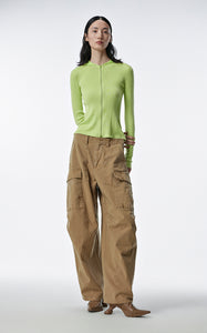 Sweater / JNBY Solid Cardigan Cashmere Sweater