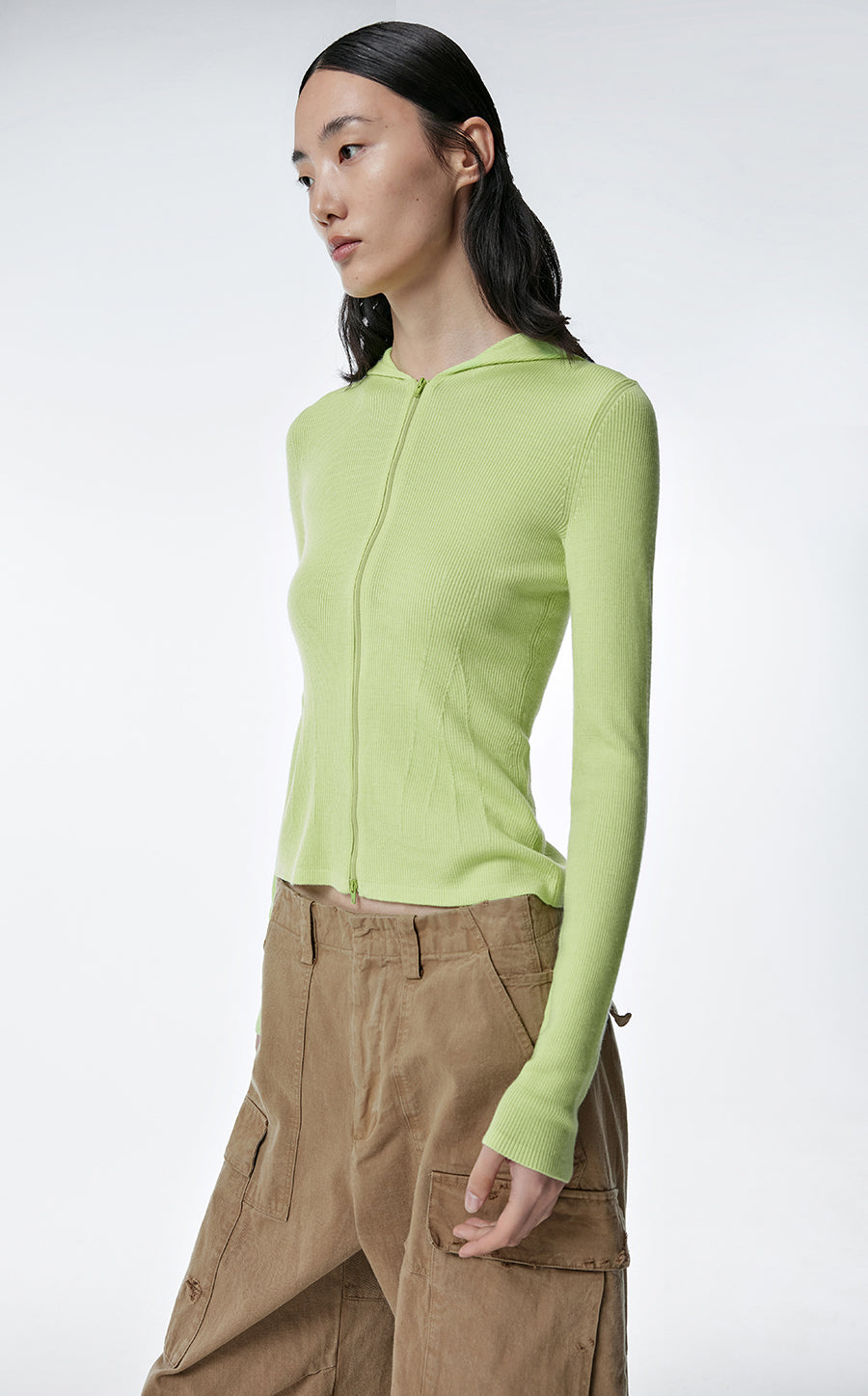 Sweater / JNBY Solid Cardigan Cashmere Sweater