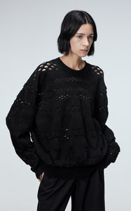 Sweater / JNBY Wool Long-Sleeved Round Neck Sweater