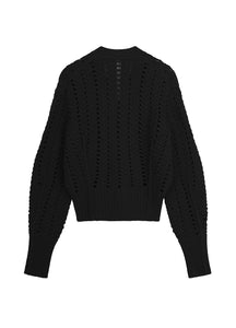 Sweater / JNBY V-Neck Wool Cropped Sweater