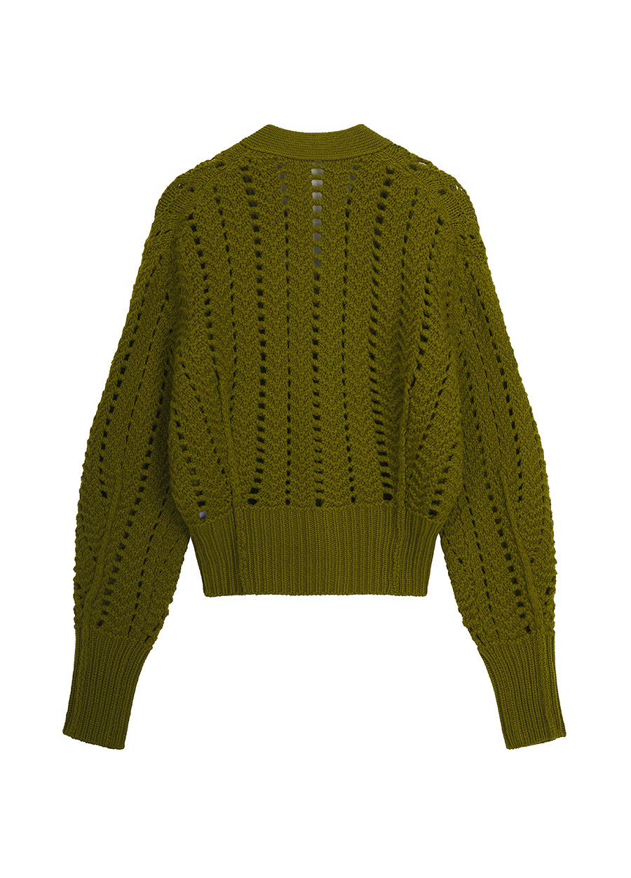 Sweater / JNBY V-Neck Wool Cropped Sweater