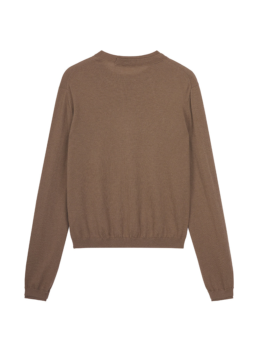 Sweater / JNBY Cashmere Round Neck Sweater
