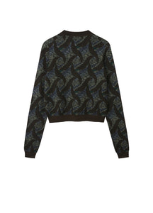 Sweater / JNBY Star Print Retro Round Neck Sweater