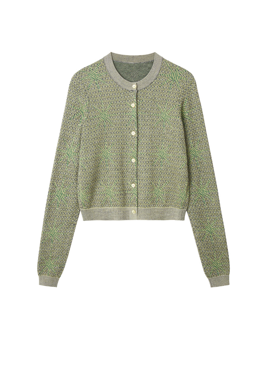 Sweater / JNBY Star Print Retro Round Neck Sweater