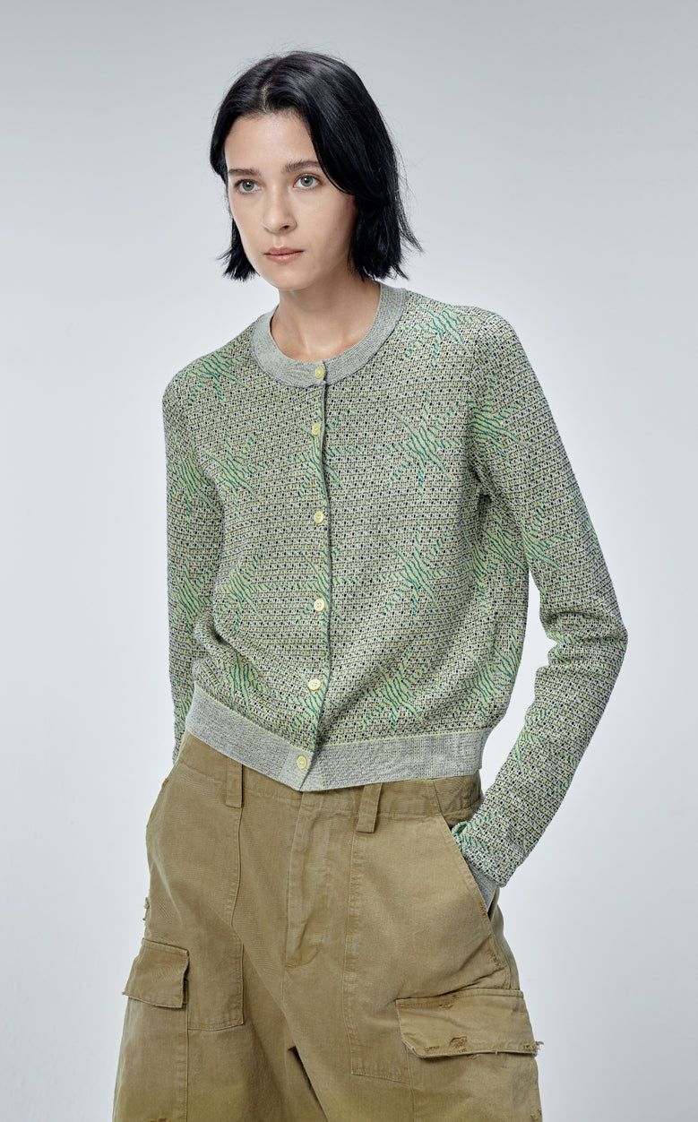 Sweater / JNBY Star Print Retro Round Neck Sweater