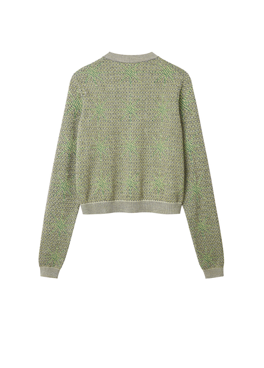 Sweater / JNBY Star Print Retro Round Neck Sweater