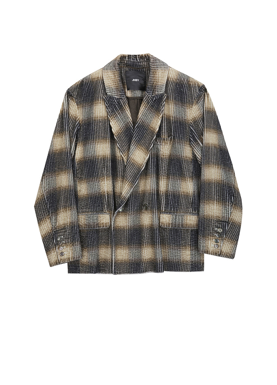 Blazer / JNBY Cotton Plaid Blazer