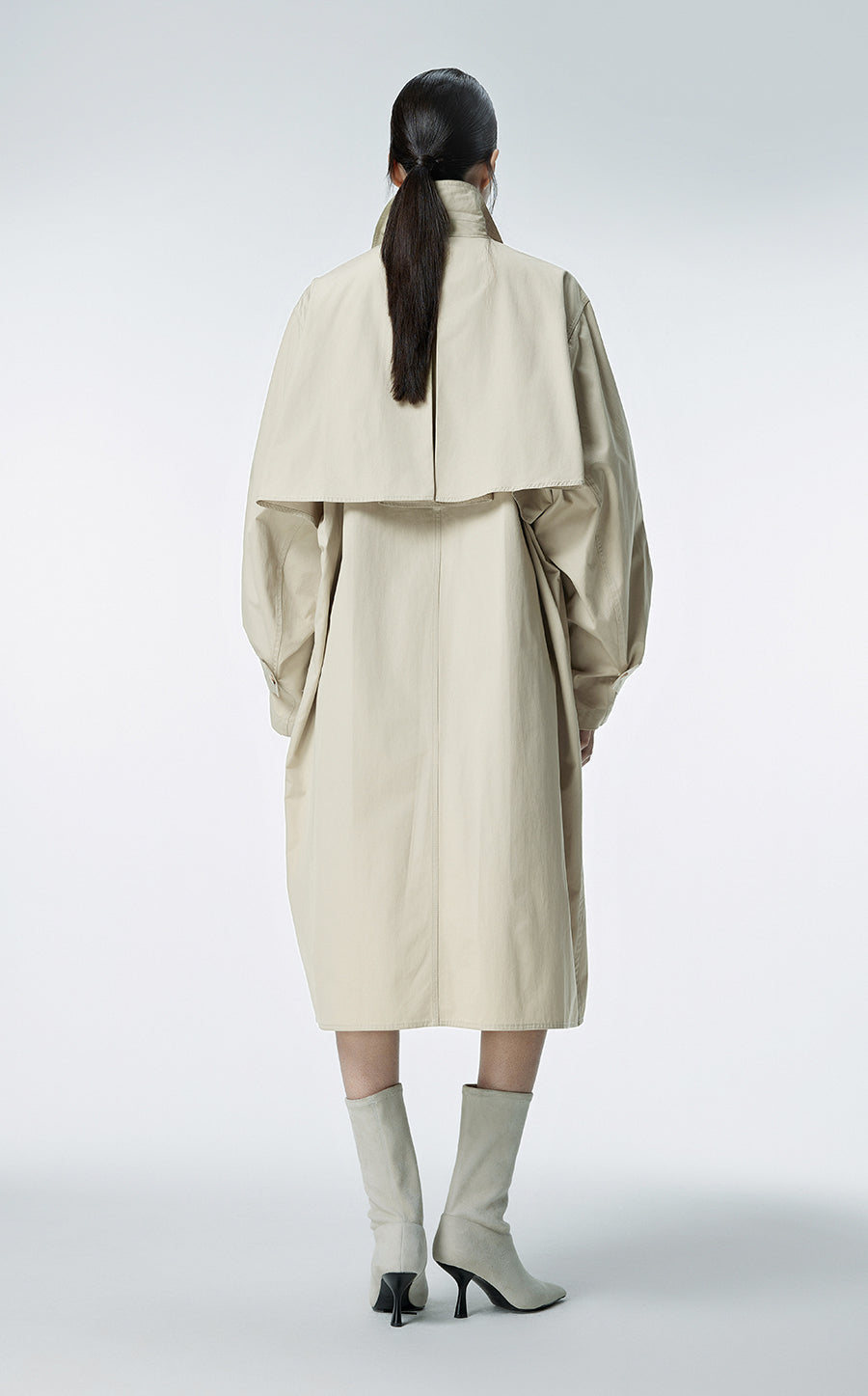 Coat / JNBY Cotton Trench Coat