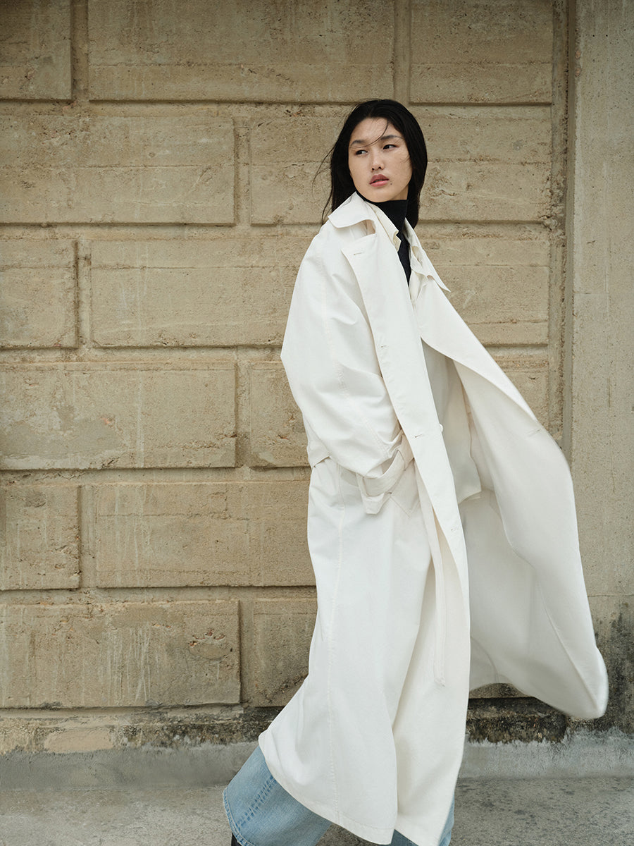 Coat /  JNBY Solid Long Trench Coat