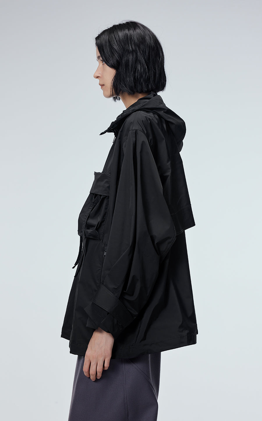 Coat / JNBY Hooded Trench Coat