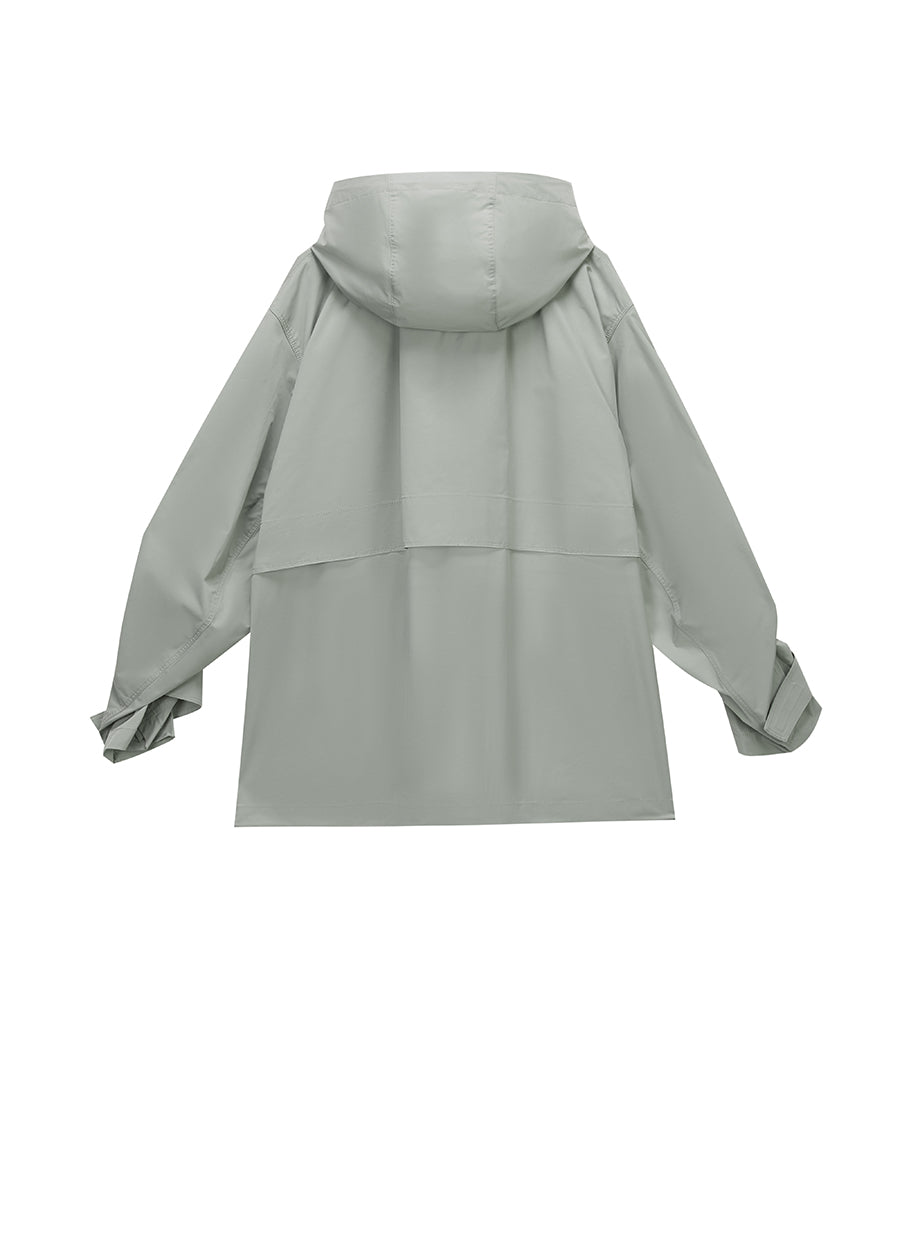 Coat / JNBY Hooded Trench Coat