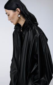 Coat /  JNBY Polyurethane Leather Long Coat