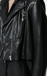 Coat / JNBY Polyurethane Leather Coat