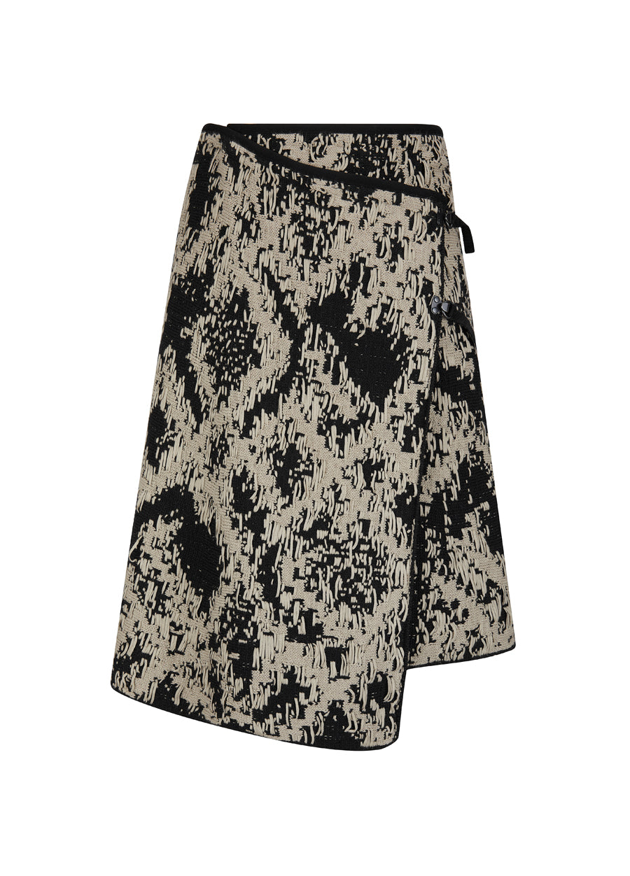 Skirt /  JNBY Print Ramie Skirt