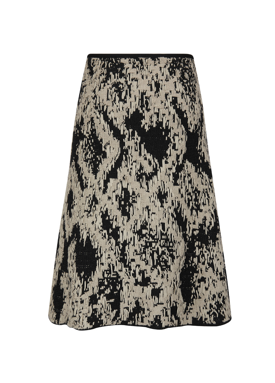 Skirt /  JNBY Print Ramie Skirt