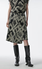 Skirt /  JNBY Print Ramie Skirt