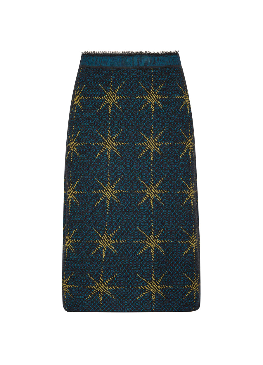 Skirt / JNBY Wool Print Skirt