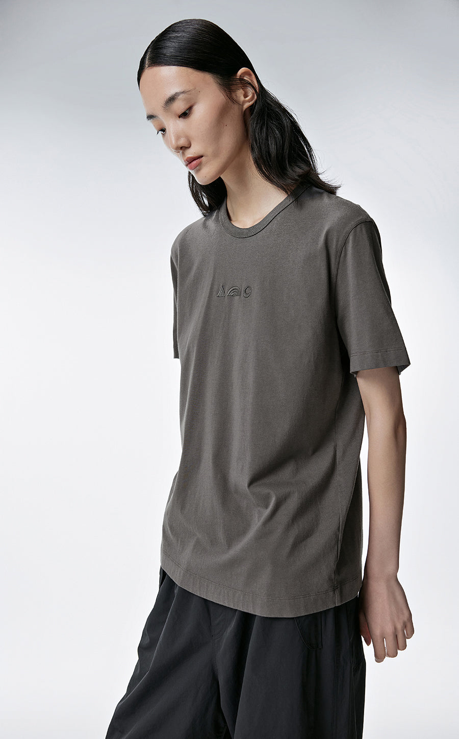 T-shirt / JNBY Round Neck Cotton T-shirt