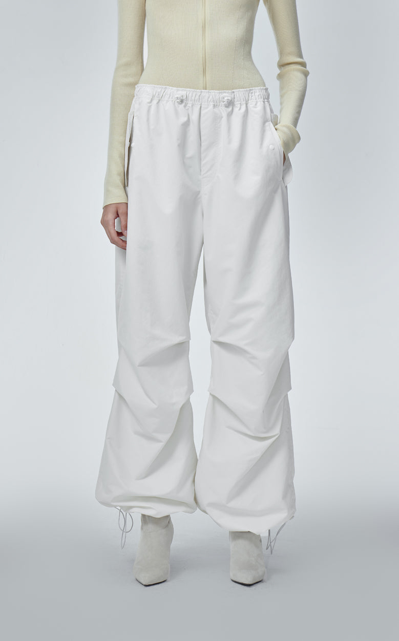 Pants / JNBY Elastic Waist Wide-Leg Pants