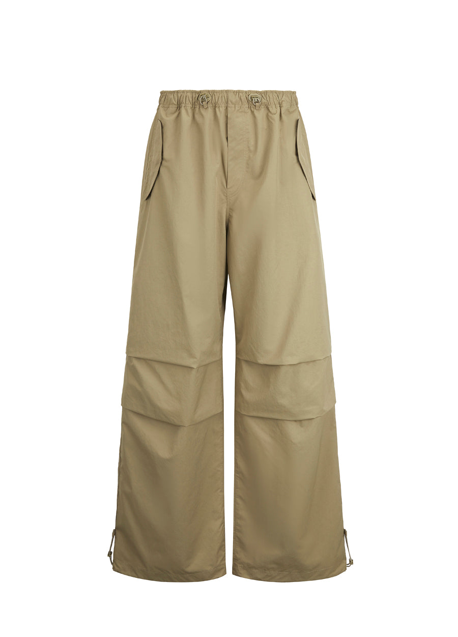 Pants / JNBY Elastic Waist Wide-Leg Pants